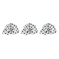 thumbnail image 4 of Advancent Ducha Gorros de baño Estampado de flores Impermeable Reutilizable Banda elástica Baño grueso Sombrero largo y corto Barbero Cocina Punto negro Type1 NO1 Advancent CBP384662, 4 of 6