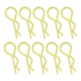 thumbnail image 2 of 10 Uds RC coche Shell Clip RShape Metal cuerpo Clips pines para 1/5 1/6 1/8 1/10 RC coche (Jaune) Jaune, 2 of 8