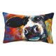 thumbnail image 1 of Fotbe Cow Funda de Almohada Decorativa Estilo Occidental, Lujo en Algodón, Fundas para Almohadas King, Cojín Estampado para Decoración del Hogar-14"x20", 1 of 6