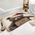 thumbnail image 4 of Christmas Bear With Funny Quote Print Bath Rug, Coral Velvet, 20"x32",Comfortable, Soft, Machine Washable Bath Rug Mat for Shower Bathroom Floor Rugs, 4 of 8