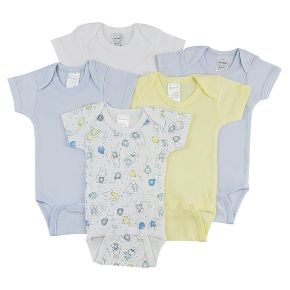 Bambini Short Sleeve One Piece 5 Pack