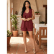 thumbnail image 2 of Conjunto 3 Piezas Chaleco, Top y Short, Estilo Casual Chic Moderno, Look Elegante para Mujer, 2 of 5