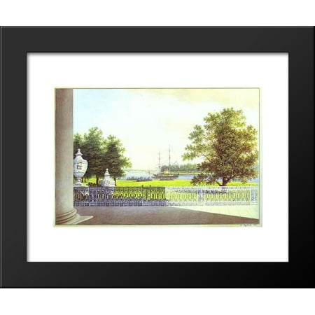 View Terrace - View from the Terrace of the Elagin Palace 20x24 Framed Art Print by Maxim Vorobiev