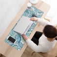 thumbnail image 3 of Long Mouse Pads for Desk,Blue Pioneer Flower Desk Mats on Top Of Desks, Desk Mouse Pad Extra Large with 3mm Non-Slip Base and Stitched Edge for Gaming,Office,Work,Home 31.5"x11.8", 3 of 6