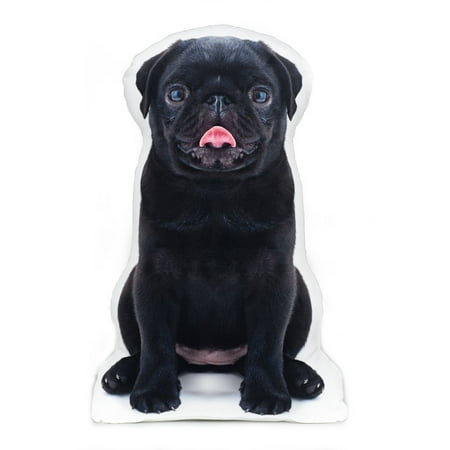 pug shaped lilipi pug black shaped pillow walmart pug shaped lilipi pug black shaped pillow walmart