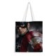thumbnail image 1 of Captain America Bolso de tela con estampado de lienzo para mujer, bolsa de compras reutilizable y estética, con cremallera interior, regalo para mujer, 35 × 40 cm., 1 of 6