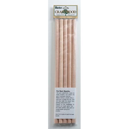Wood Dowel Rods 5inx12in 5ct Walmart Com