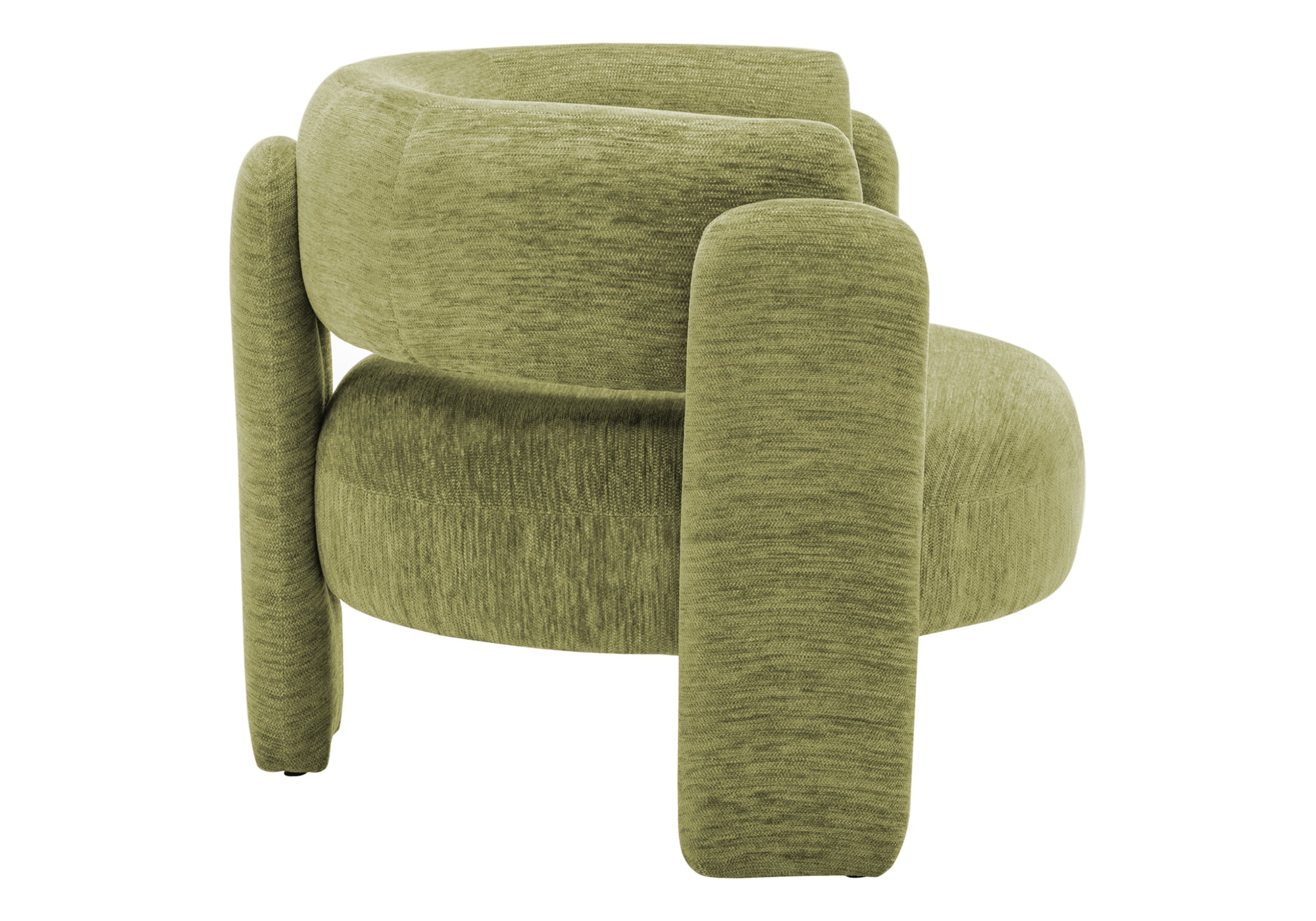 Monarch Specialties - I 8016 Accent Chair, 29"H, Upholstered, Living Room, Bedroom, Green Fabric
