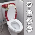 thumbnail image 4 of HELLHERO Christmas Polyester Fabric Toilet Seat Covers & Machine Washable Toilet Lid Seat Cover & Universal for Modern Bathrooms Stretch, 4 of 8