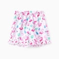 thumbnail image 4 of PatPat Girls Pajamas Button Down Collared Top and Ruffled Shorts Pajama Sets Sizes 5-11, 4 of 9
