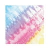 Tie Dye Party 6 1/2" x 6 1/2" Folded Size 2 Ply Luncheon Napkin,Pack of 16,3 packs