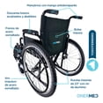 thumbnail image 3 of Silla de ruedas todo Terreno ONERMED TX003 con elevapiernas reforzada, 3 of 4