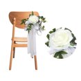 thumbnail image 3 of Wedding Aisle Chair Decorations, Aisle Flower Decorations For Wedding Ceremony Flowers, Chair Back Flower Party Celebration Ceremony Chair Decoration, 3 of 8