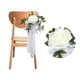 thumbnail image 1 of Decoración De La Silla De Flores De Seda, Fiesta De Recepción De La Ceremonia De Boda, Fotos De Eventos Al Aire Libre. Decoración Floral De Banco. Decoracion Floral De La, 1 of 6