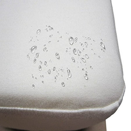 PURE 100% Certified Organic Cotton Jersey Waterproof Mattress Protector (Split HEAD King)