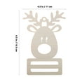 thumbnail image 2 of FOMIYES 10Pcs Wooden Reindeer Cutouts Assorted Color Christmas Hanging Ornaments for Home Decor, 2 of 6