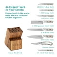 thumbnail image 4 of The Pioneer Woman Pioneer Signature 14-Piece Stainless Steel Knife Block Set, Gray Floral, 4 of 5