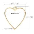 thumbnail image 3 of Colgantes de Resina Unique Bargains Forma de Corazón geométrica 3 Colores 30 en 1 Conjunto, 3 of 6