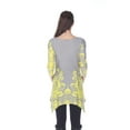 thumbnail image 4 of White Mark Women's Damask Print 3/4 Sleeve Tunic Top, 4 of 4