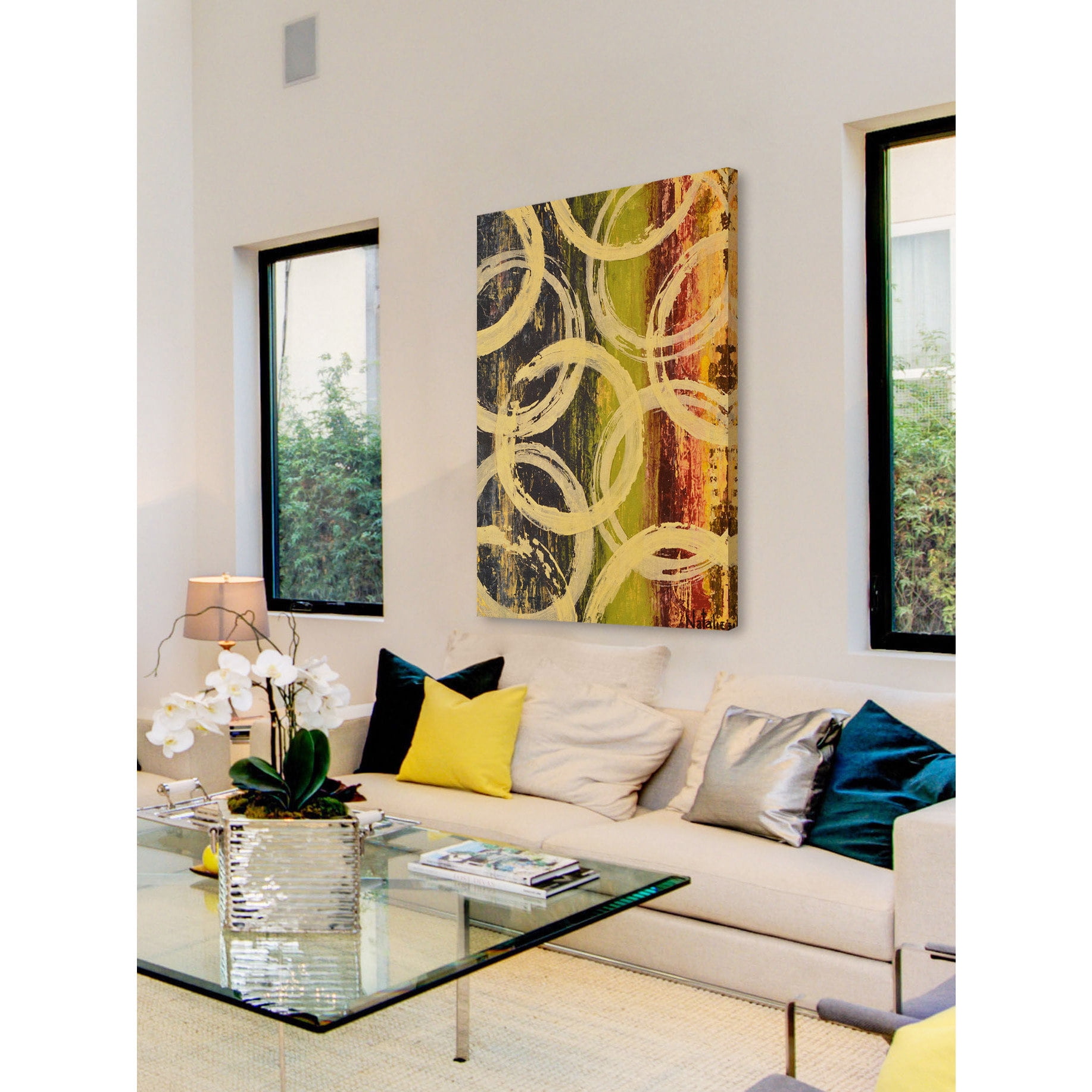 Marmont Hill "Rings of Engagement II" Painting Print on Wrapped Canvas