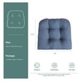 thumbnail image 2 of Drevy Patio Tufted Seat Cushion for Outdoor Furniture, Set of 2, Furniture Dinning Chair Pad Bright Red, 2 of 6