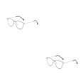 thumbnail image 1 of Minnieouse Gafas anti-luz Gafas cuadradas para mujer Gafas de computadora resistentes al desgaste Gafas para miopía ópticas antideslizantes Tipo tipo 3 2piezas, 1 of 6
