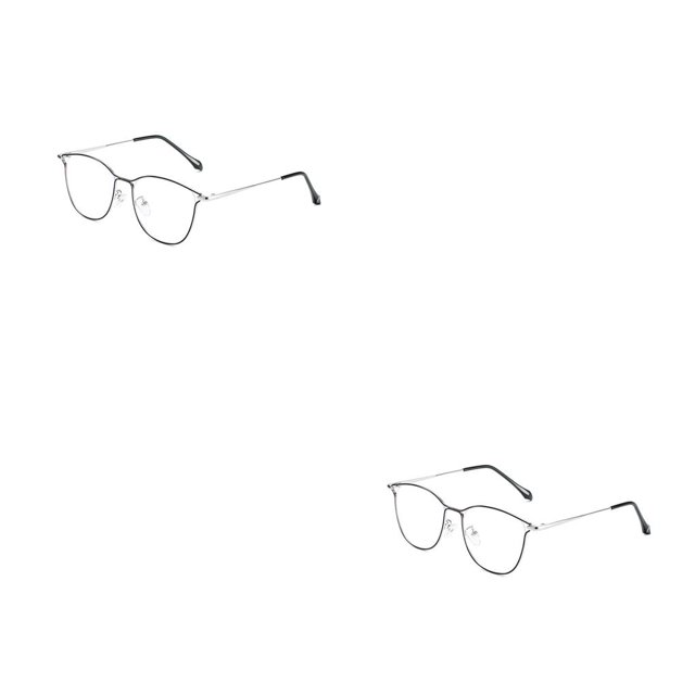 Minnieouse Gafas anti-luz Gafas cuadradas para mujer Gafas de computadora resistentes al desgaste Gafas para miopía ópticas antideslizantes Tipo tipo 3 2piezas