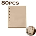 thumbnail image 1 of WREESH 80 Sheets Notebook Refill Inner A6 Paper Pages Vintage Retro Kraft Paper, 1 of 2