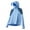 🔥 Blue_New, variant on Gifts Ice Silk Color Blocked Long Sleeve Hooded Sunscreen Jacket, Thin Breathable Anti UV Casual Coat for Men Summer Outdoor Wear White M