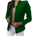 thumbnail image 1 of GDREDA Blazer Élégant à devant Ouvert et Col Cranté pour Femmes, Veste de Travail Verte, TTTTG, 1 of 9