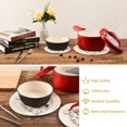 thumbnail image 6 of GZHJMY Santa Claus Trivets Pot Holders Set of 2, Hot Pads, Table Mats,Placemats Set for Cooking and Baking, Cotton Braided Hot Pads, 7.09"+9.45", 6 of 7