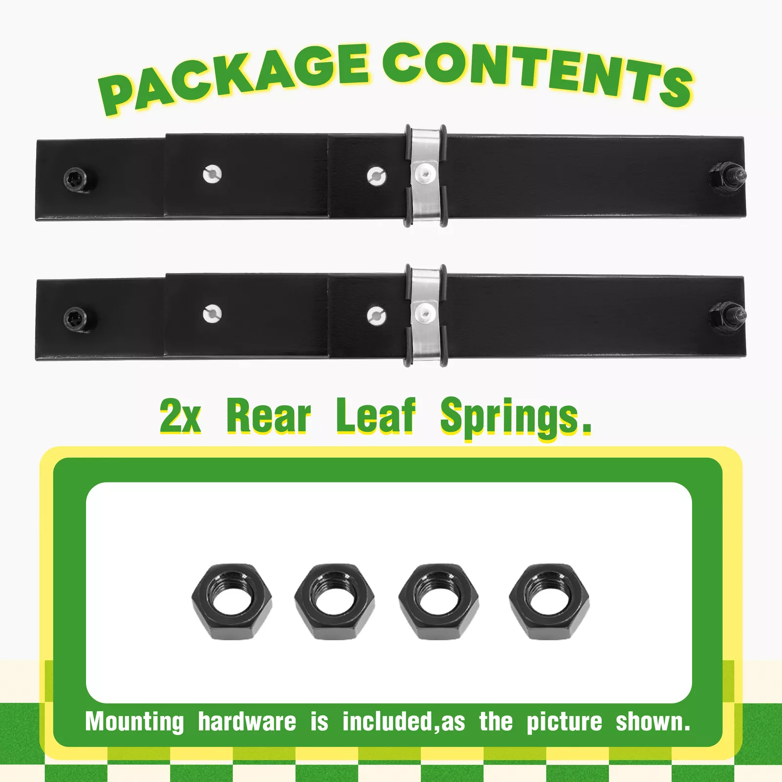 Kojem Front Leaf Spring Set for EZGO Marathon 1989-1994 Golf Cart Heavy Duty