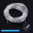 thumbnail image 2 of Uxcell 2.5mm 4m PMMA Side Glow Fiber Optic Cable Kit LED Illuminator 12V 0.1W Testing Light Source for Home Decoration, 2 of 6