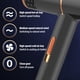 thumbnail image 4 of Secador de Pelo Iónico de Alta Potencia con Temperatura Constante de 134.6°F | Uso Doméstico y Profesional | Secado Rápido, Bajo Ruido, Motor Turbo | Compacto, Ligero y Multicolor | Accesorios de, 4 of 9