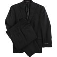 thumbnail image 1 of Tasso Elba Traje formal profesional de dos botones para hombre, negro, 40 corto / 34W x 38L, 1 of 2