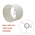 thumbnail image 2 of E27 Drum Lamp Shade for Ceiling & Table Lamps, Fabric, Self-Assembly, 40cm, 2 of 9