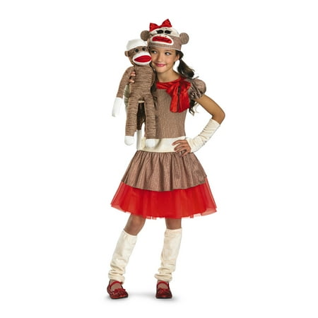 Child Sock Monkey Girl Costume Disguise 38334, 10 to 12