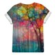 thumbnail image 5 of Blusa holgada de manga corta con cuello redondo y estampado a la moda para mujer Pompotops hfajkhk128599, 5 of 5