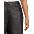 thumbnail image 4 of Madden NYC Juniors Plus Size Coated Wide Leg Pants, 4 of 5