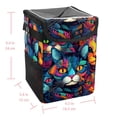 thumbnail image 5 of Cat Foldable Car Trash Can with Lid, Leak-Proof, and Hanging Storage Bag - Car Trash Bin, Trash Can for Car, Car Garbage Can, 5 of 6