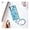 Blue, variant on Compatible for Samsung Galaxy S24 Ultra with Precious Stone Fish Scale Design, Sparkle Gem Case Glitter Shockproof Protective Case for Women Girls with Bracelet (Blue,Samsung Galaxy S24 Plus)