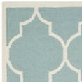 thumbnail image 3 of SAFAVIEH Dhurries Toby Geometric Runner Rug, Light Blue/Ivory, 2'6" x 6', 3 of 4