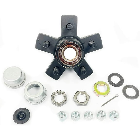 SOUTHWEST WHEEL Pre-Greased Easy Assemble 5 on 5" USA Idler Hub for 3,500 lbs. Trailer Axle