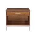 thumbnail image 2 of ACME Furniture Table de Chevet Sterret en Argent et Noyer, 2 of 4