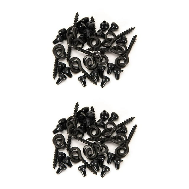 Tope de gancho Eigraketly Cobre Set Terminal de pesca Rigs Negro