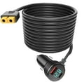 thumbnail image 4 of XT60 Extension Cable, 2m Flexible 18AWG Lighter To XT60 Adapter Extension Cable  for RC Lovers Outdoor Enthusiasts, 4 of 7