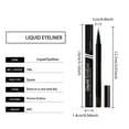 thumbnail image 4 of Waterproof Liquid Eyeliner, Long Lasting Eye Liner, Fine Brush Tip Waterproof Eyeliner Pen, Smudge Proof Satin Finish, Sweat Resistant Eye Makeup, Ophthalmologist Tested Safety, 4 of 9