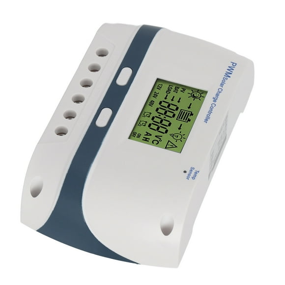 Controlador de cargador solar Bling Bling 12V 24V PWM Pantalla LCD USB Impermeable 40A