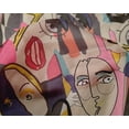 thumbnail image 5 of oneOone Silk Tabby Dusty Gray Fabric Abstract Comic Face Sewing Craft Projects Fabric Prints By Yard 42 Inch Wide, 5 of 5