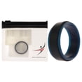 thumbnail image 1 of Anillo de boda de silicona ROQ Azul-Negro para hombre 11 mm, 1 of 1